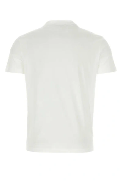 Shop Prada Man White Cotton T-shirt