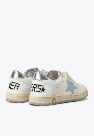 Shop Golden Goose Db Baby Girls Ball Star Leather Sneakers In White