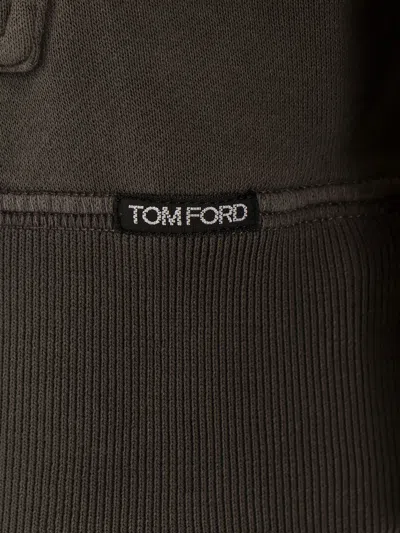 Shop Tom Ford Man Sweatshirt Man Grey Sweatshirts In Gray