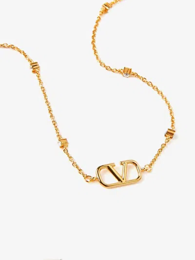 Shop Valentino Garavani Woman Necklace Woman Gold Necklaces