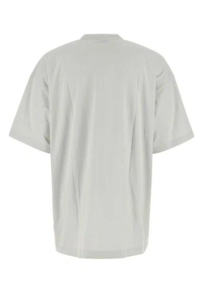 Shop Vetements Unisex Chalk Cotton Oversize T-shirt In White