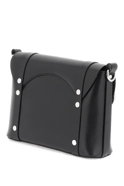 Shop Vivienne Westwood "kim Crocodile Print Leather Shoulder Bag" Women In Black