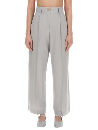 Shop Alysi Canvas Pants In White