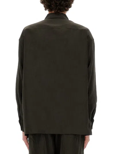 Shop Lemaire Twisted Shirt In Brown