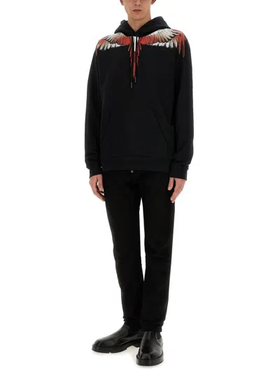 Shop Marcelo Burlon County Of Milan Sweatshirt "wings In Black