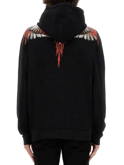 Shop Marcelo Burlon County Of Milan Sweatshirt "wings In Black
