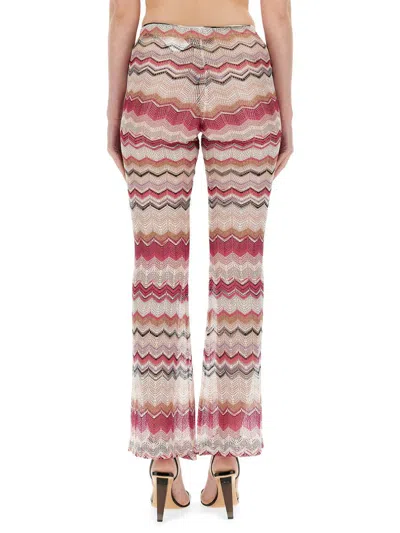 Shop Missoni Striped Pants In Multicolour