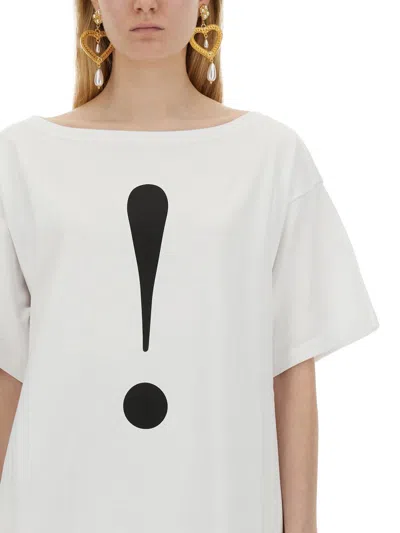 Shop Moschino Interlock T-shirt In White