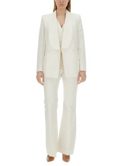 Shop Nina Ricci Double-breasted Jacket In White