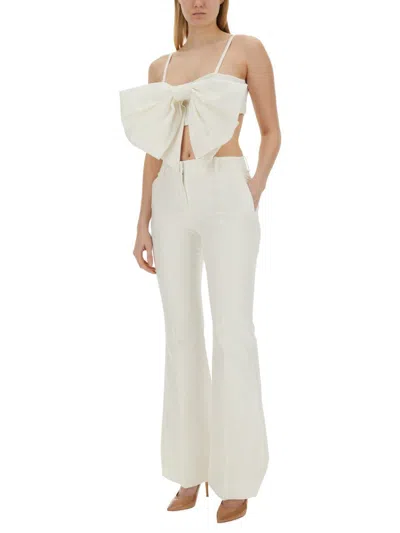 Shop Nina Ricci Top With Bow In White