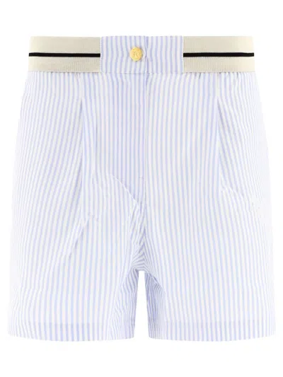 Shop Palm Angels Striped Boxer Shorts In Blue