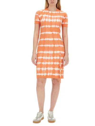 Shop Ps By Paul Smith Ps Paul Smith Knit Dress In Orange