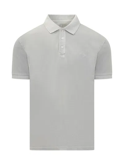 Shop Woolrich Mackinack Polo In Grey