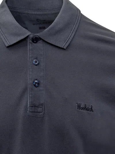 Shop Woolrich Mackinack Polo In Blue