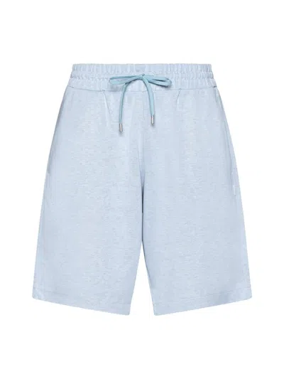 Shop Lardini Shorts In Cielo/coloniale