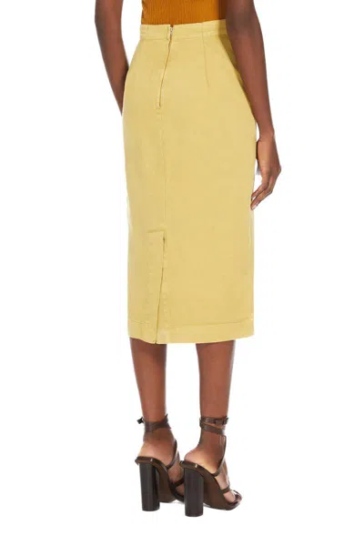 Shop Max Mara Skirts In Dark Yellow