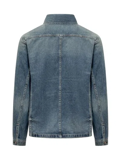 Shop Tom Ford Jeans Jacket In Blue