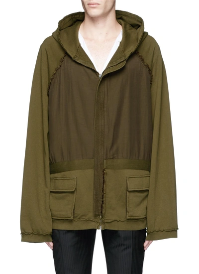 Shop Haider Ackermann 'perth' Oversized Zip Hoodie