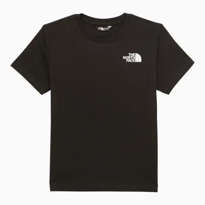 Shop The North Face Black Cotton Crew-neck T-shirt With Logo
