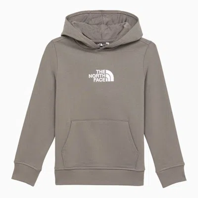 Shop The North Face Grey Cotton Hoodie With Logo