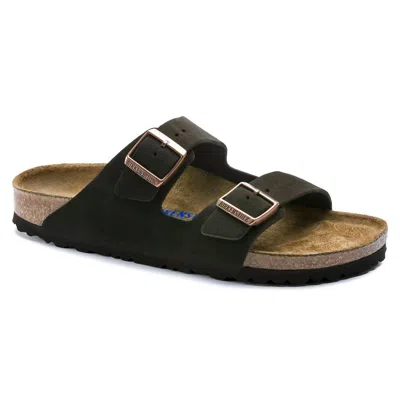 Shop Birkenstock Women's Arizona Soft Footbed Sandal In Mocha Suede In Multi