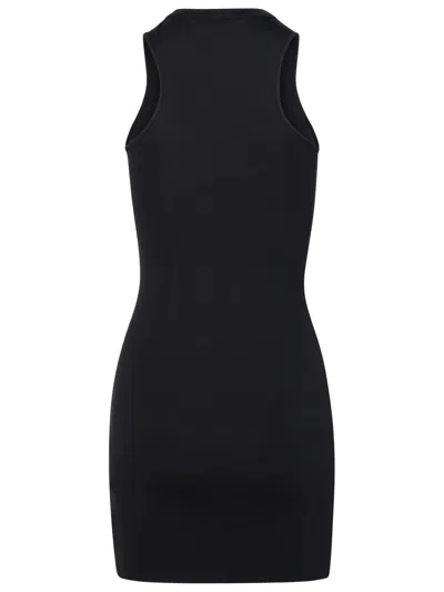 Shop Off-white 'rowing' Black Polyamide Dress