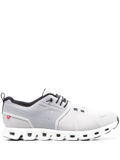 Shop On Running Cloud 5 Waterproof Shoes In Glacier White