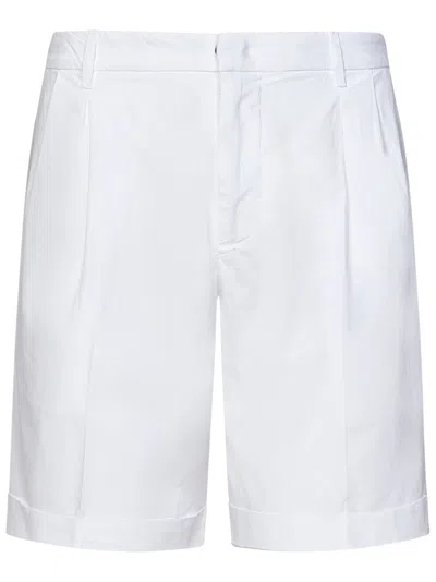 Shop Dondup Julio Shorts In Bianco