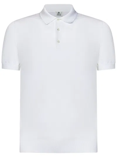 Shop Luigi Borrelli Polo Shirt In Bianco