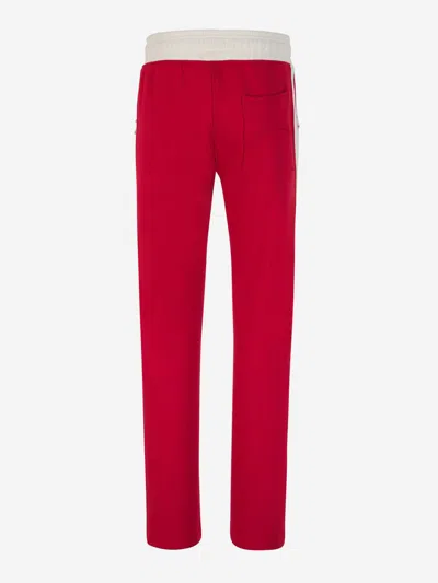 Shop Rhude East Hamptons Joggers Trousers In Contrast Embroidered Logo On The Front
