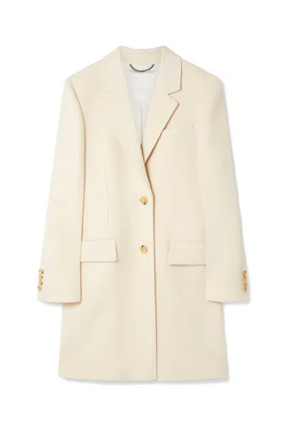 Shop Stella Mccartney Coats In Oat