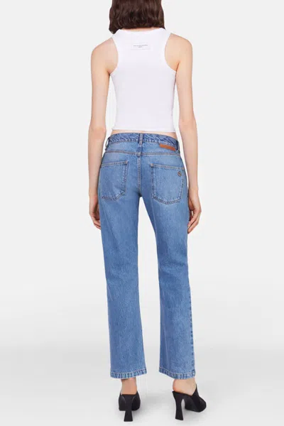 Shop Stella Mccartney Trousers In Mid Vintaqe Blue