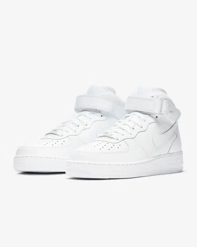 Shop Nike Air Force 1 '07 Mid Dd9625-100 Women's White Leather Basketball Shoes Ye141