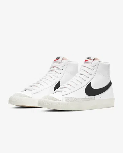 Shop Nike Blazer Mid '77 Vintage Bq6806-100 Men's White/black Skate Sneaker Shoes Cg1