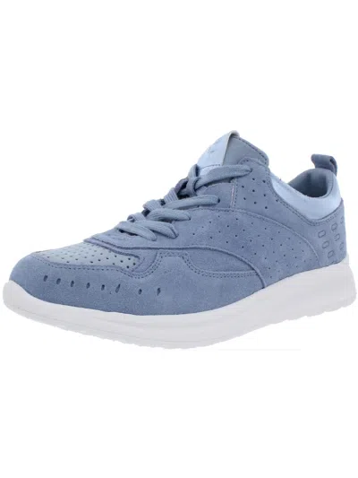 Shop Evolve By Easy Spirit Sphynx Womens Suede Lifestyle Fashion Sneakers In Blue