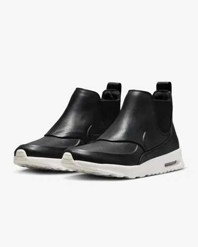 Shop Nike Air Max Thea Mid 859550-001 Women's Black/sail Leather Chelsea Boots Lex304