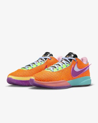 Shop Nike Lebron Xx 'chosen 1' Dj5423-800 Men's Orange Purple Basketball Shoes Nr6207