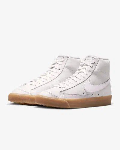 Shop Nike Blazer Mid Premium Dq7572-600 Women's Pearl Pink/gum Leather Shoes Ank445