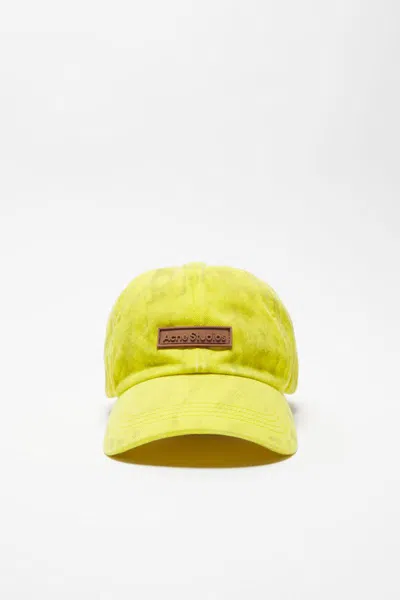 Shop Acne Studios Fn-ux-hats000242 - Hats Accessories In Aqp Neon Yellow