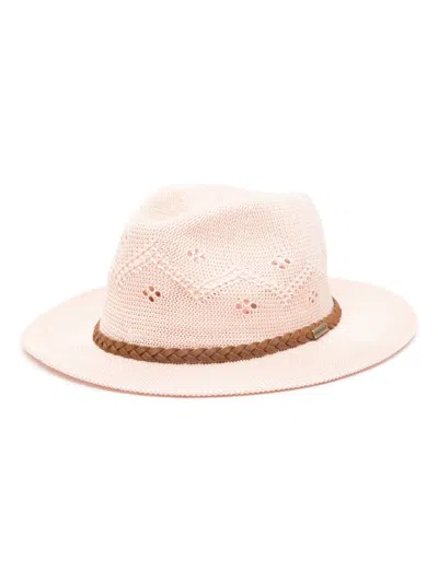 Shop Barbour Flowerdale Trilby Summer Hat Accessories In Pi31 Primrose Pink