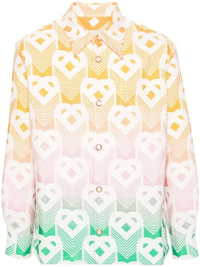 Shop Casablanca Jacket-shirt In Multicolour