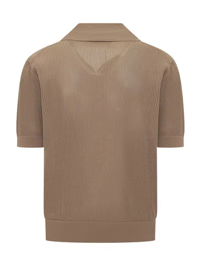 Shop Dolce & Gabbana Cotton Polo Shirt In Brown