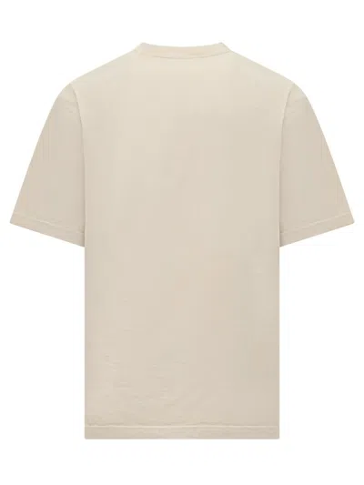 Shop Dolce & Gabbana T-shirt With Logo In Beige