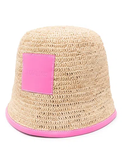 Shop Jacquemus Le Bob Soli Bucket Hat In Fuchsia