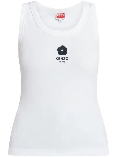 Shop Kenzo Boke 2.0 Cotton Tank Top In White