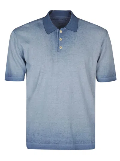 Shop Original Vintage Cotton Polo Shirt In Blue