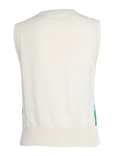 Shop Ballantyne Knitted Vest In White