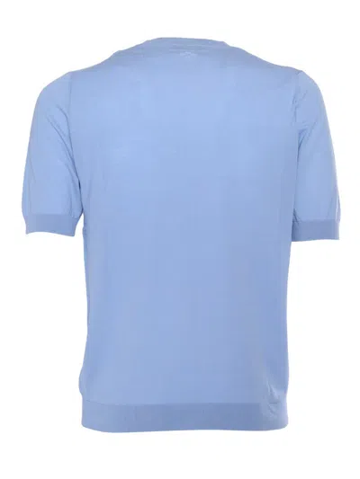 Shop Ballantyne T-shirt M/c In Blue