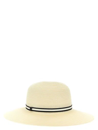 Shop Borsalino 'giselle' Hat In White