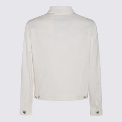Shop Brunello Cucinelli White Cotton Denim Jacket